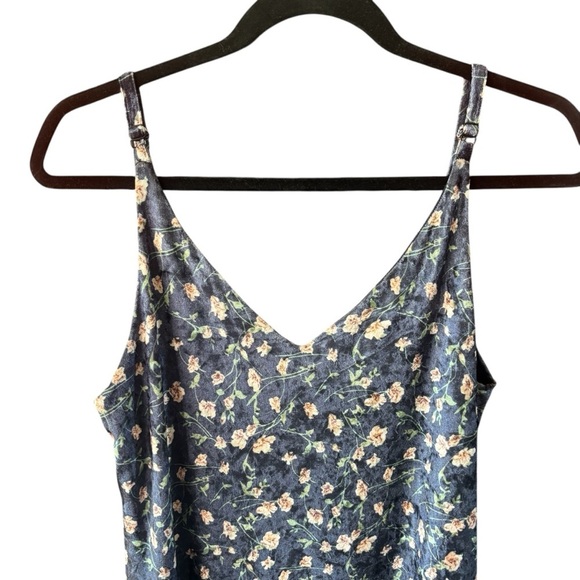 Pink Martini Velvety Floral Sleeveless Dress Adjustable spaghetti Straps NWT - Picture 4 of 6
